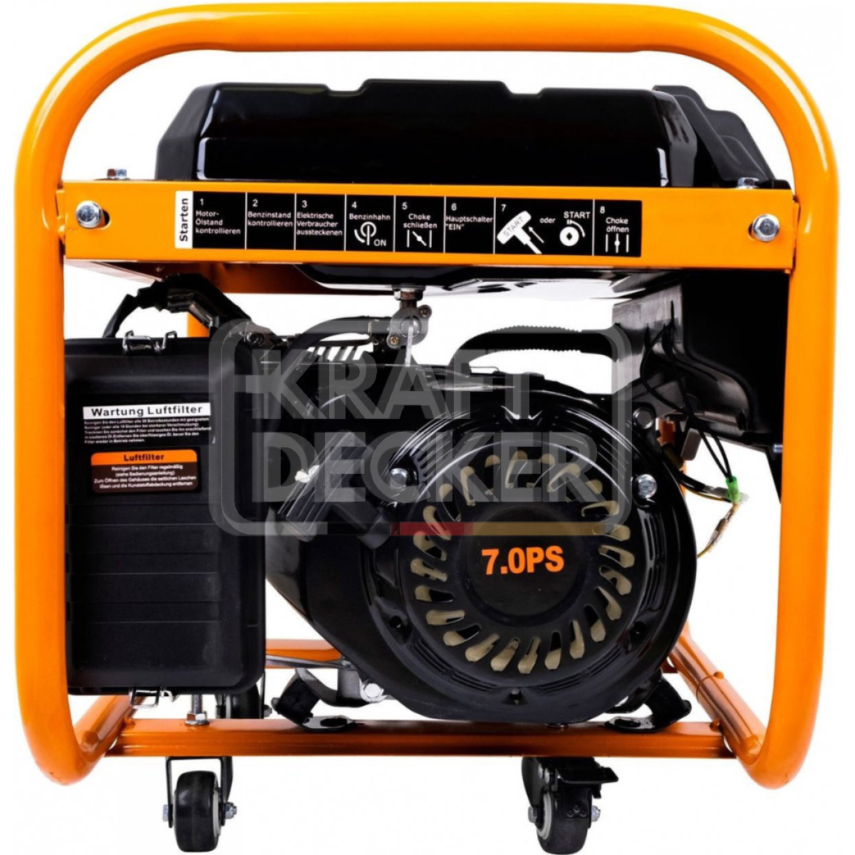 Grupo Electrógeno Gasolina H8500 3,5 KW AVR Insonorizado - Imagen 2